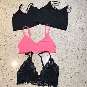 Bundle of 4 XS Bralettes, various brands
